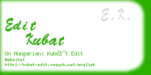 edit kubat business card